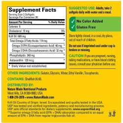 Состав Nature Made Krill Oil 300 mg